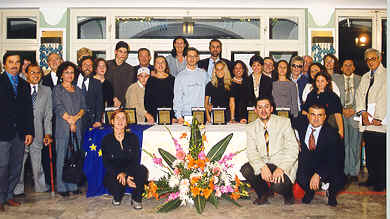 Organizzatori ed Ospiti della Cerimonia conclusiva il 17 ottobre 1999